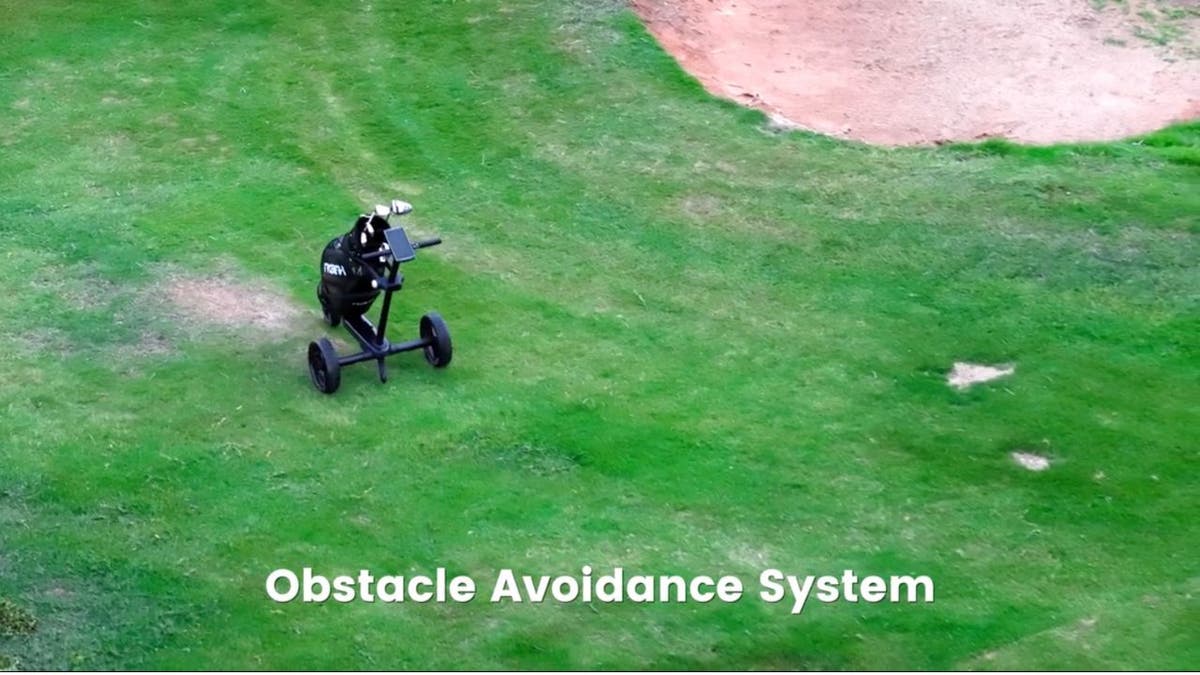 Effortless golf with AI smart caddie that follows you 5 aI caddie 4