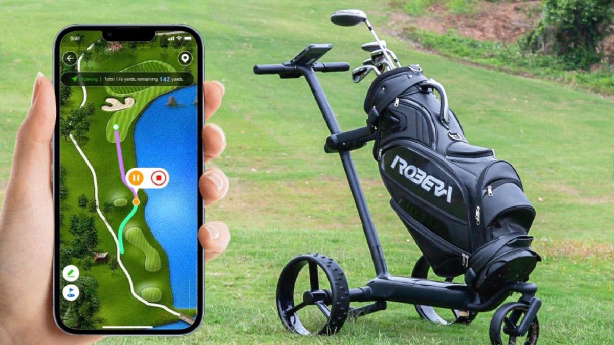 Effortless golf with AI smart caddie that follows you 9 aI caddie 8