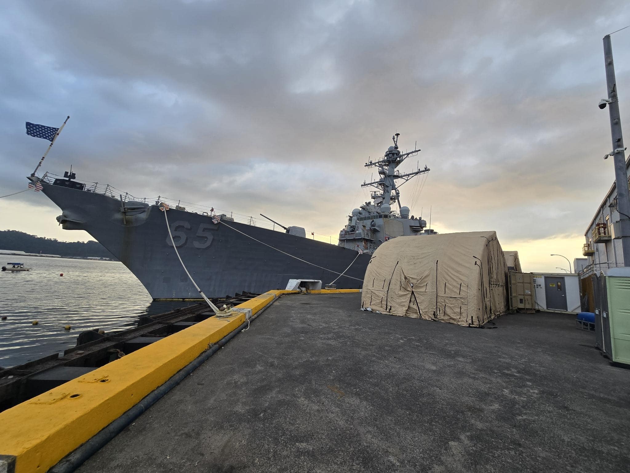 U.S. Navy Destroyer Practices Wartime Repair in the Philippines 3 9083678