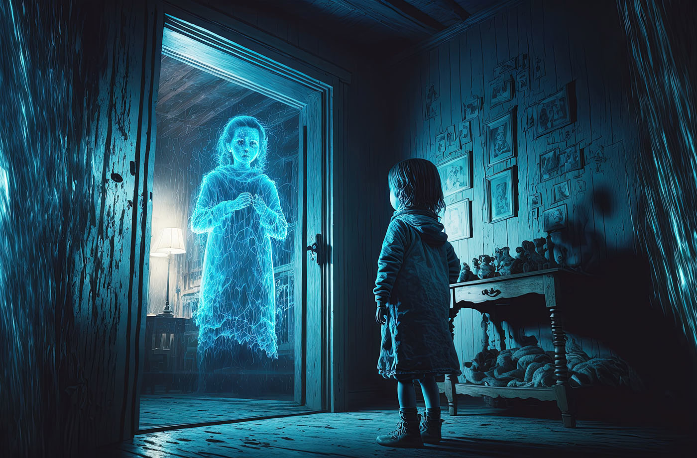Girl seeing Ghost