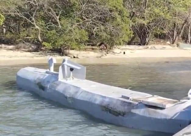 Colombian Navy captures unmanned narco submarine in Caribbean Sea