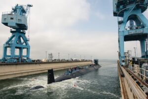 HII Launches Virginia class Submarine Arkansas SSN 800 scaled 1