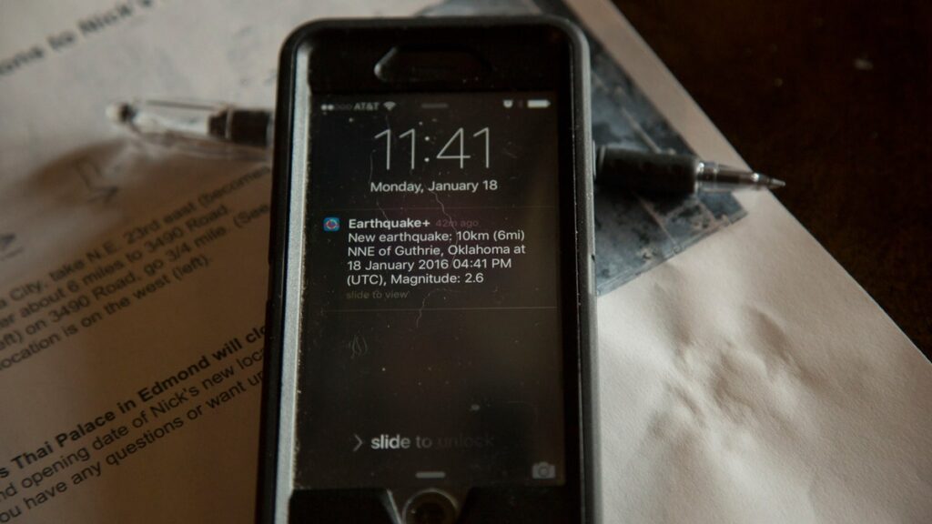 iphone earthquake notice