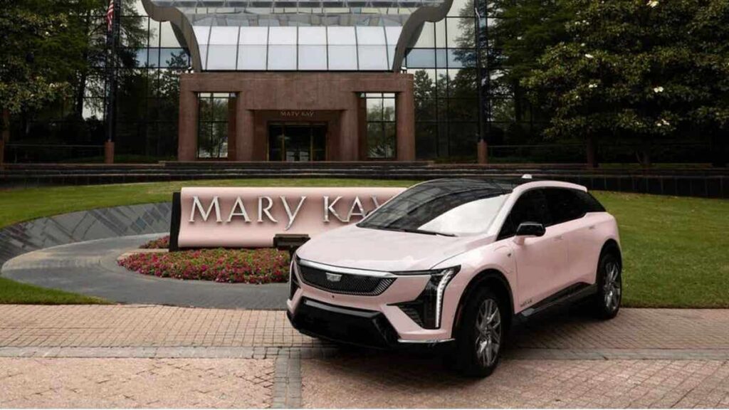 1 mary kays iconic pink cadillac shifts to full electric