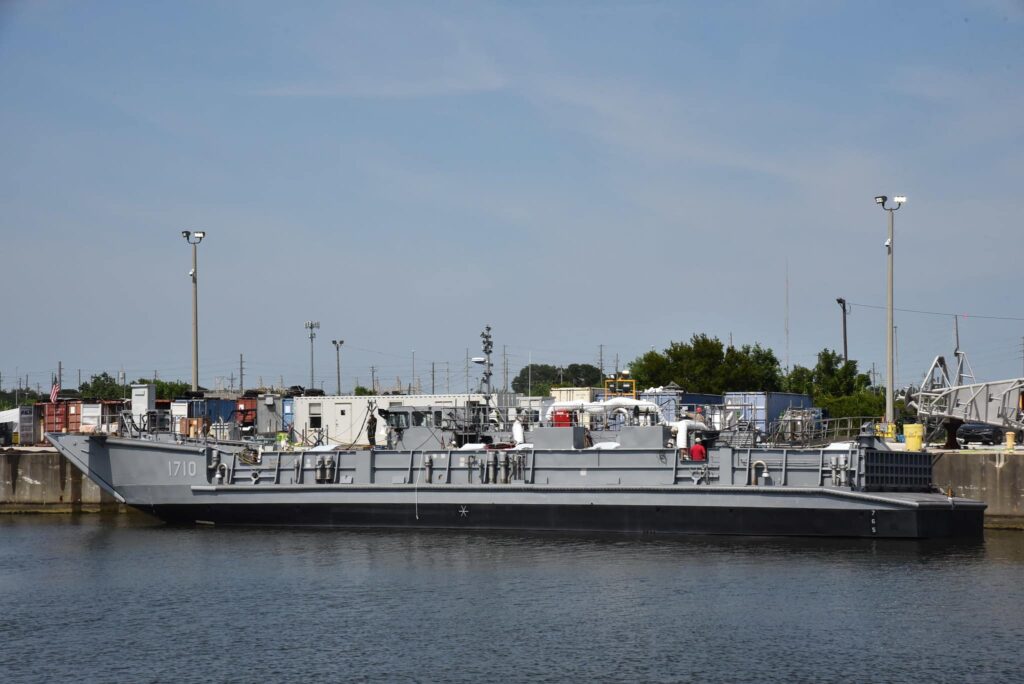 Austal USA Launches First Navy Landing Craft Utility LCU Vessel