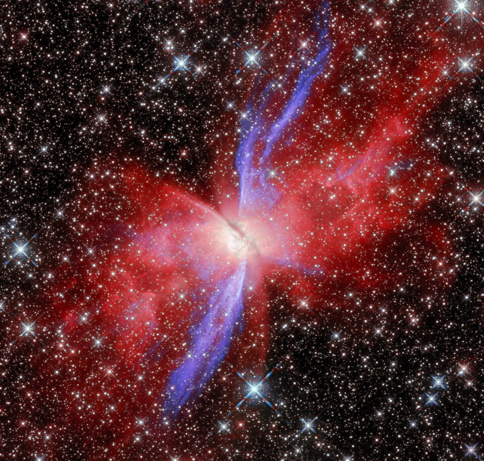 Webb investigates complex heart of a cosmic butterfly 3 Butterfly Nebula NGC 6302 Near infrared Hubble image article