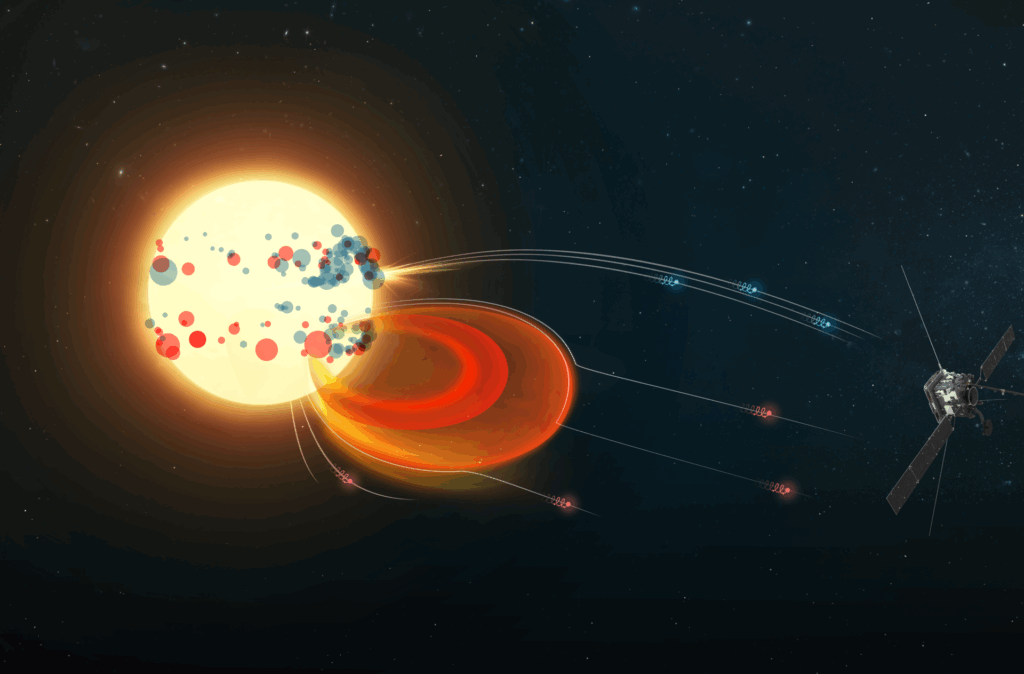Solar Orbiter traces superfast electrons back to Sun pillars