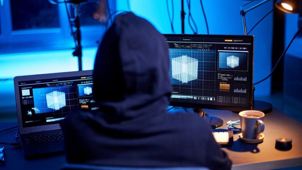 Inside a scammer’s day and how they target you 2 1 HACKER AT COMPUTER