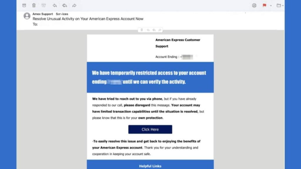Beware fake credit card account restriction scams 2 1 beware of these fake credit card account restriction scams