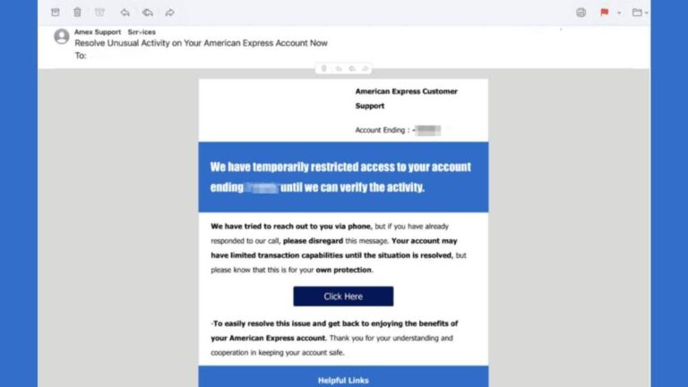 Home 7 1 beware of these fake credit card account restriction scams