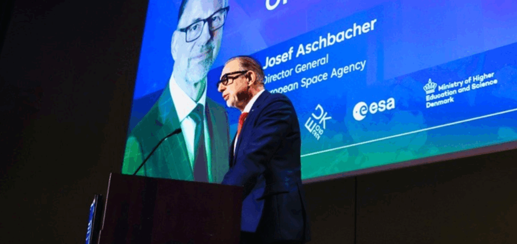 ESA Director General speaks at Space for European Resilience event pillars