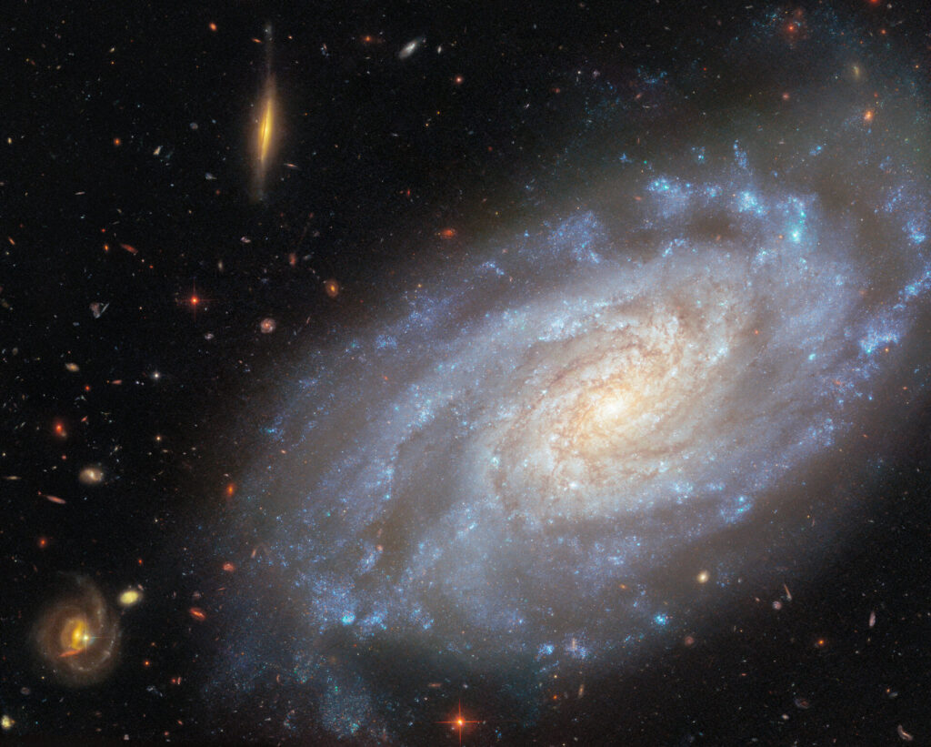 Focusing on NGC 3370 pillars