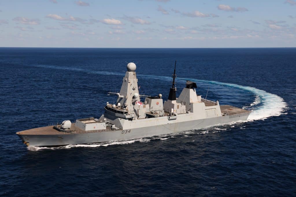 UK Contracts for DragonFire Naval Laser Capability to Help Build Cost-effective Ship-based Defence 2 DF2 HMS DMND CC MoD 24 1024x683 1
