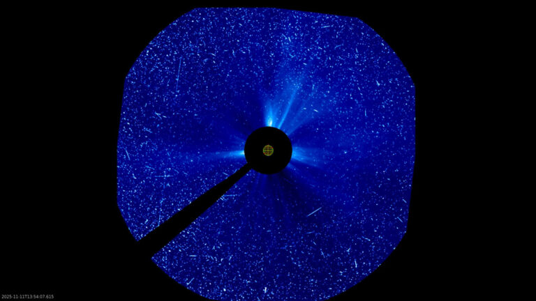 Home 6 SOHO s view of the early November 2025 coronal mass ejections pillars