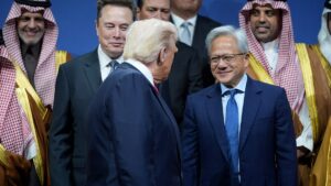 nvidia ceo elon musk donald trump saudi investment forum