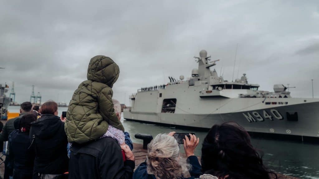 First mooring of M940 Oostende in Zeebruges — a pivotal moment for the Belgian Navy 2 oostende 1024x576 1