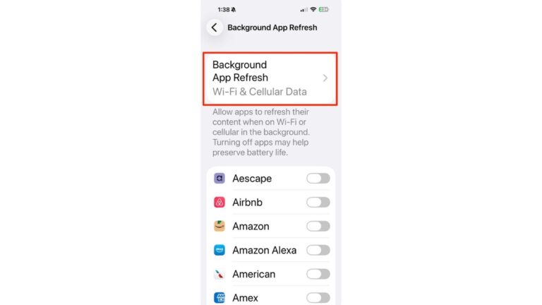 Home 5 1 save data by setting your background app refresh to wi fi only